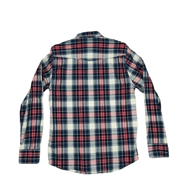 Flag & Anthem Plaid Vintage Washed Long Sleeve Button Up Shirt Men’s Size Small - Picture 2 of 3